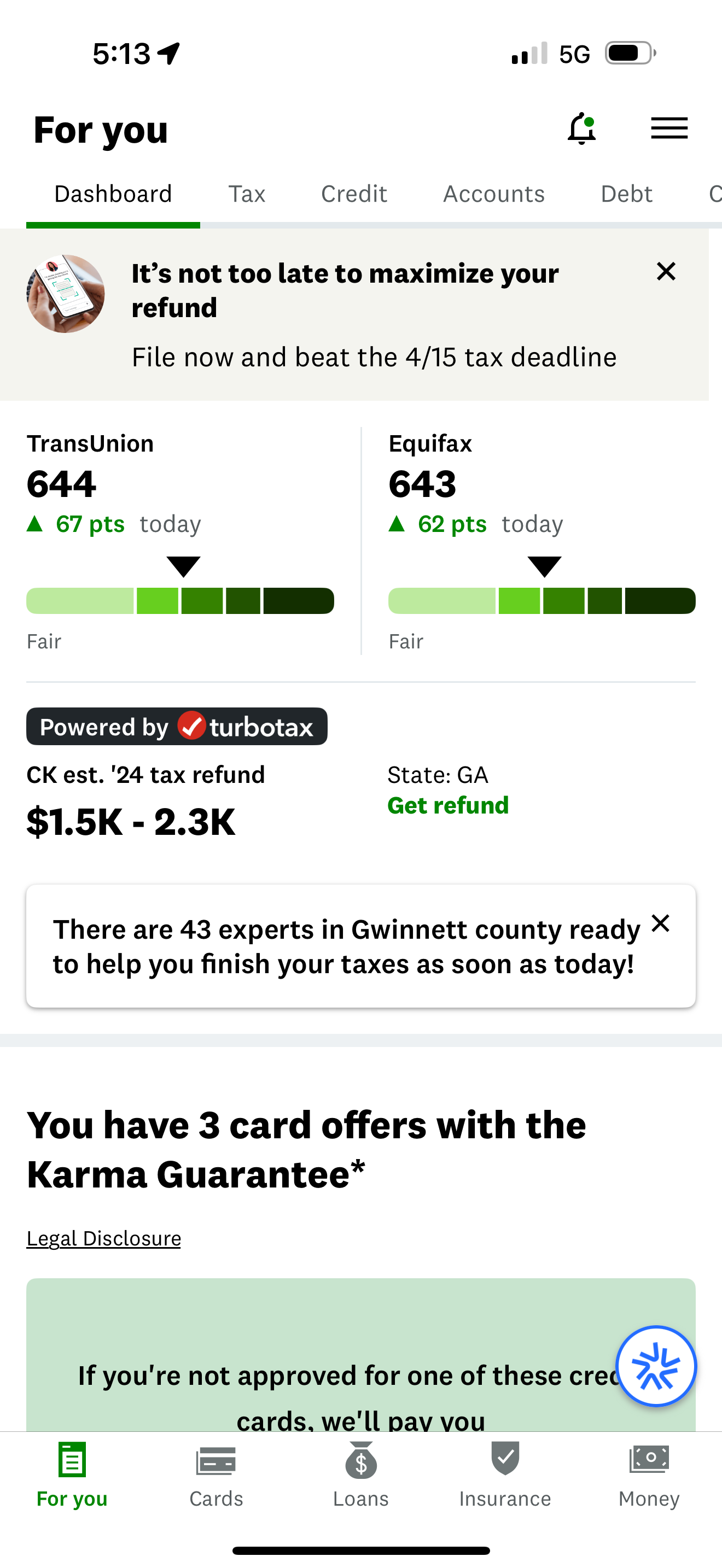 Credit Restoration Result