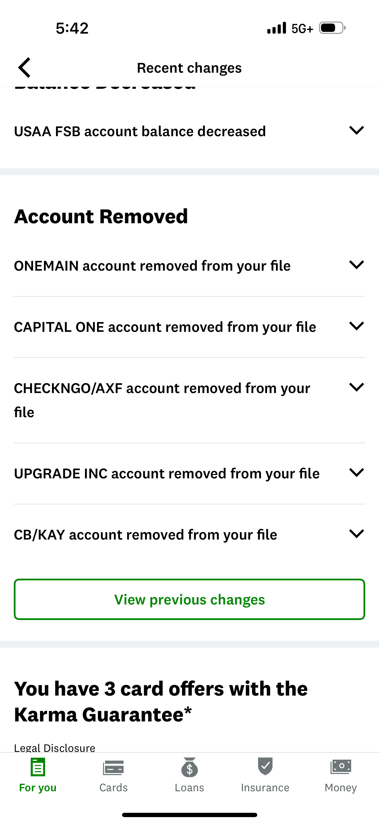 Credit Restoration Result