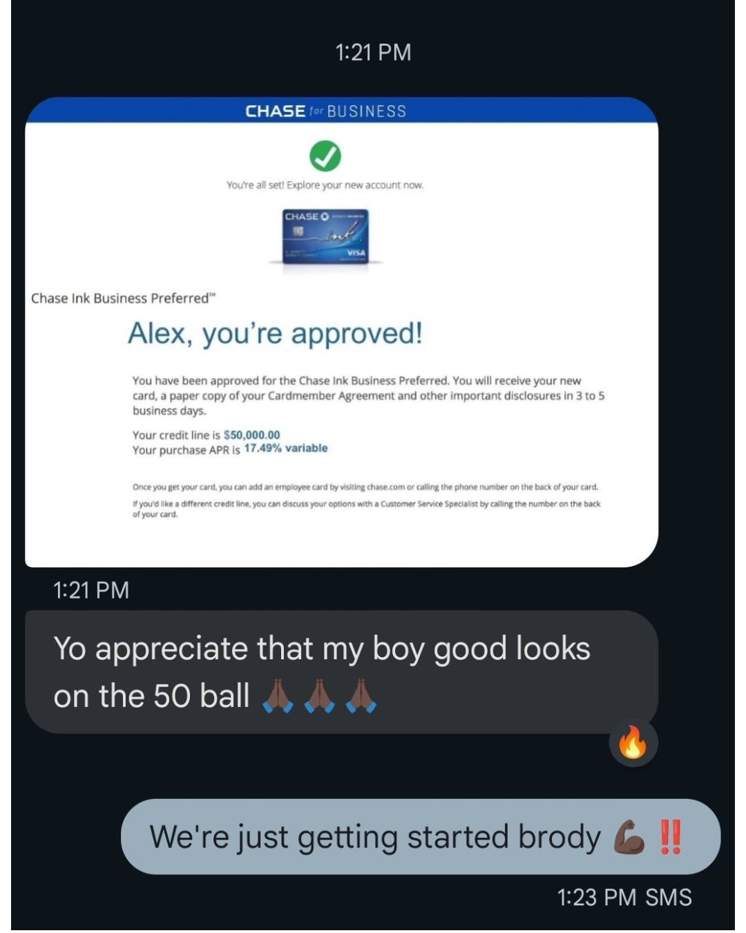 Business Funding Result