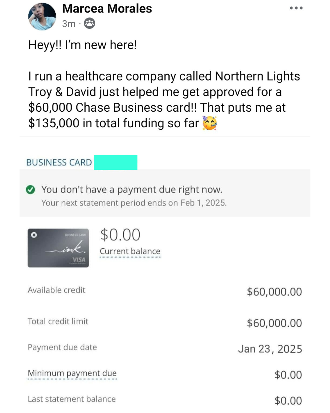 Business Funding Result